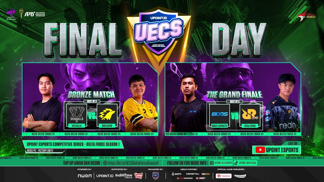 🔴 [LIVE] UECS DELTA FORCE SEASON #1 - THE GRAND FINAL (PART 1)