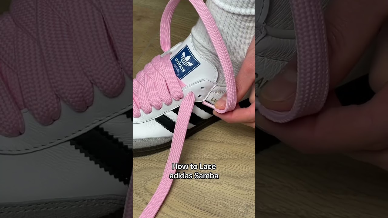 Lacing the adidas Samba 🎥 @strapzlaces #adidas #adidasoriginals #adidasamba #samba