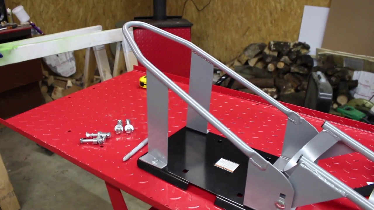 Harbor Freight Wheel chock ( 69026 ) install on new harbor freight lift table (68892).  #636fam