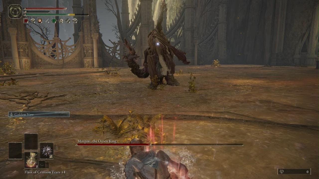 Professional soulsborne player VS Morgott