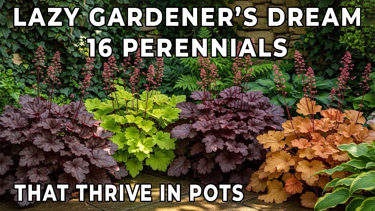 Lazy Gardener’s Dream: 16 Perennials That Thrive in Pots
