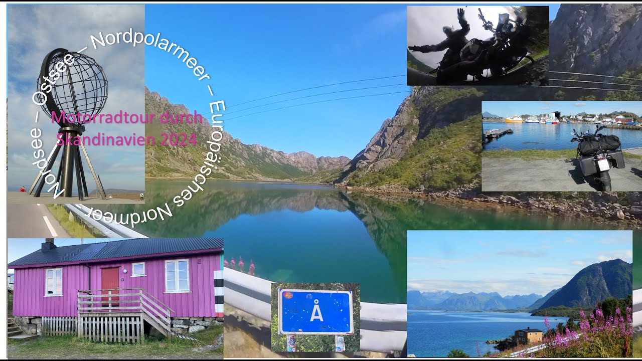 'Südwärts' 2. Teil Motorradtour 2024 (DK, S, FIN, N, Nordkap, Lofoten und Skigebiete mal im Sommer)