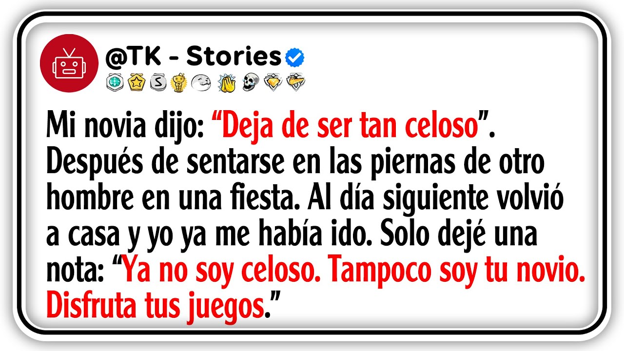 Mi novia dijo: “Deja de ser tan celoso”. Después de sentarse en las piernas de otro hombre en una...
