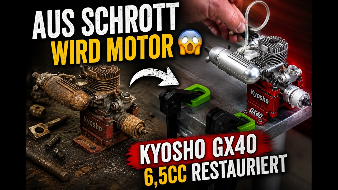 Kyosho GX 40 Nitro Motor mit 6,5ccm restauriert