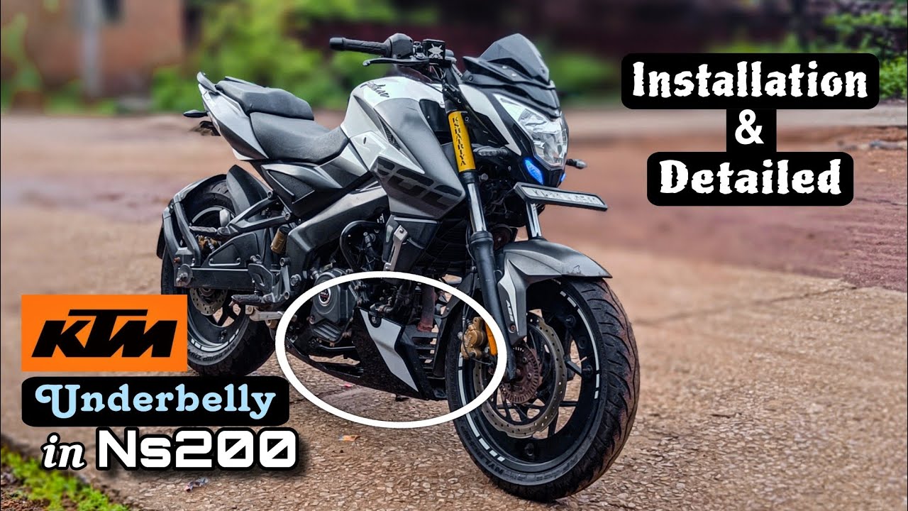 KTM RC 390 Underbelly In Ns200 | Easy Installation | Bulky Look🔥| KTM Bellypan