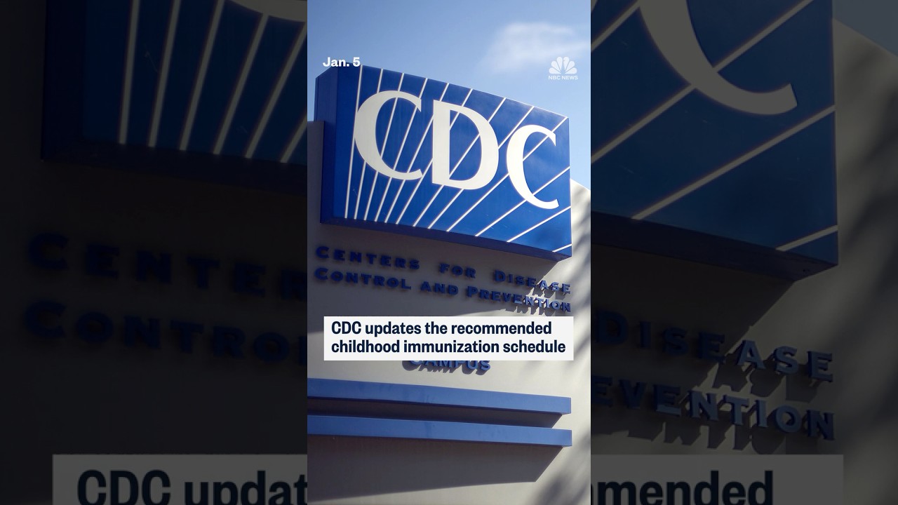 CDC updates the recommended childhood immunization schedule