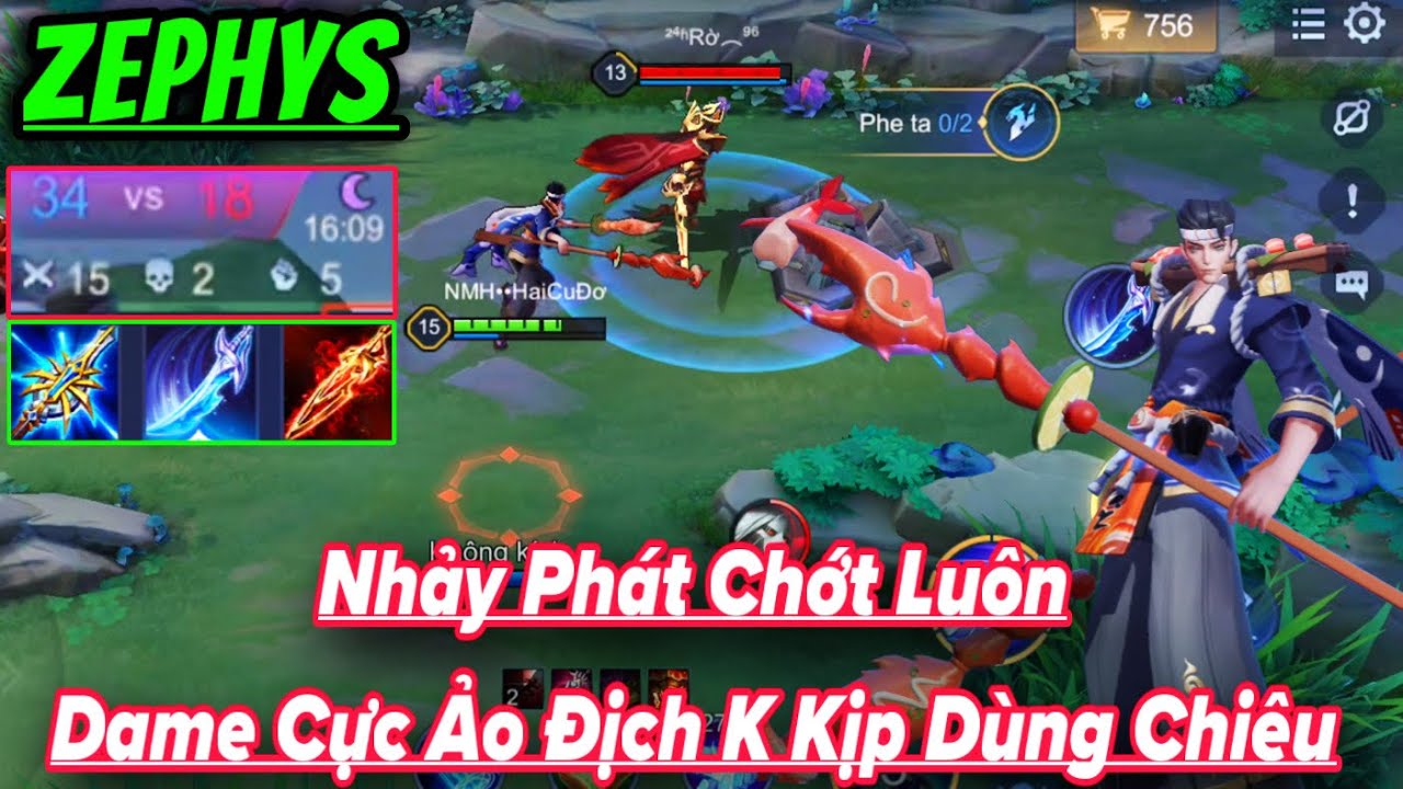 ZEPHYS Full Dame Nhảy Phát Chớt Luôn Địch Bốc Hơi Không Kịp Dùng Chiêu và Ăn Mạng Như Hắc