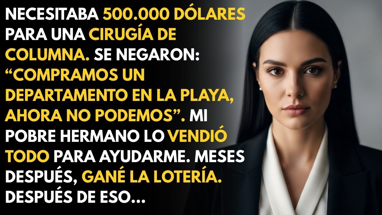 500 mil vs depto de playa  eligieron mal  Ahora enfrento a quienes me dejaron morir !