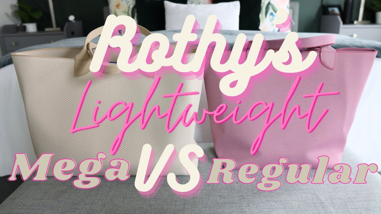 Rothy's Lightweight Tote Comparison Mega vs Regular