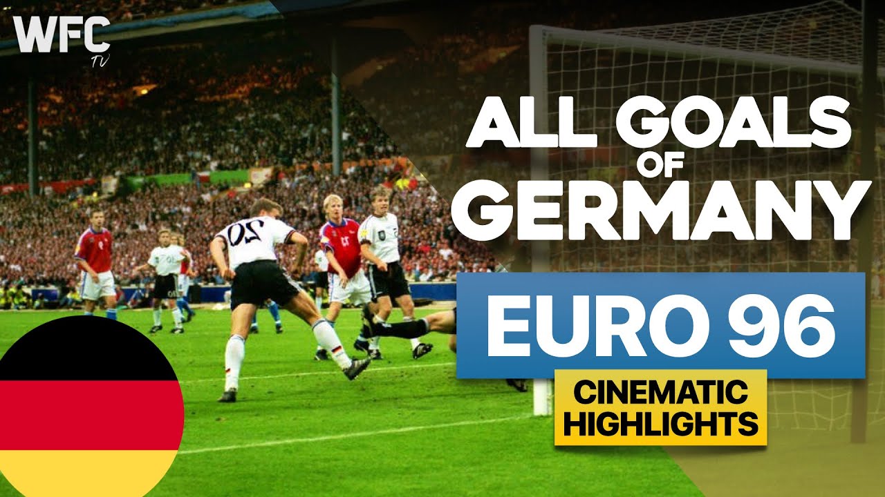 EURO 1996 All Goals of Germany | Ziege, Möller, Klinsmann, Sammer, Kuntz and Bierhoff