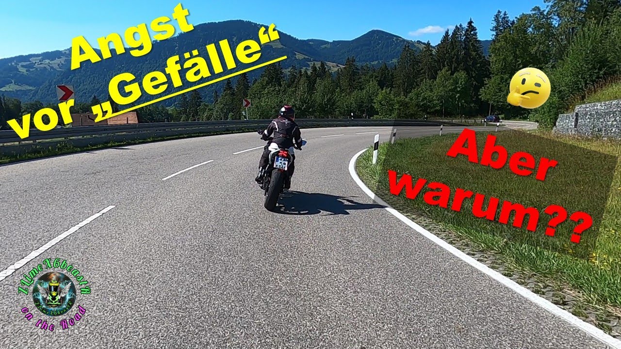 💡⁉️Motorrad: Angst vor Gefälle?! Einige fahren bergab vorallem in Kurven sehr verhalten. Aber warum?