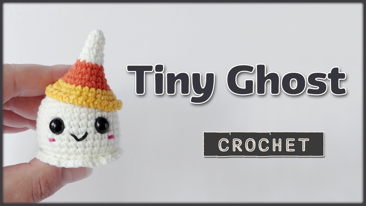 Crochet Tiny Ghost 👻 Easy Halloween Crochet Tutorial