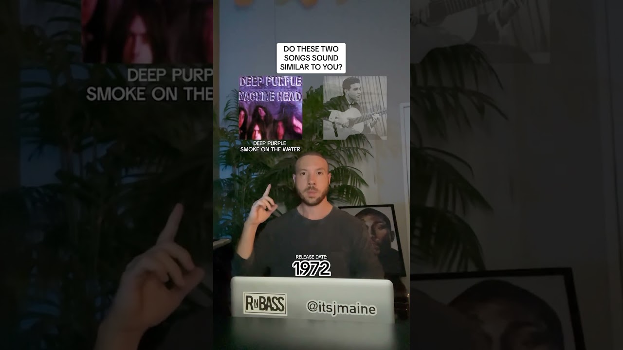Do These 2 Songs Sound Similar? Deep Purple &ldquo;Smoke On The Water&rdquo; & Carlos Lyra? #shorts #rock