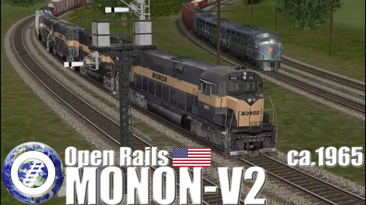 Open Rails (MSTS compatible Train Sim) Monon Route ca.1965