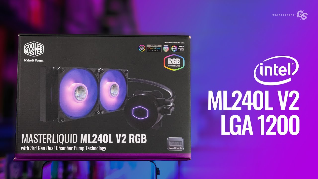 КАК установить Cooler Master ML240L V2 RGB на материнские платы Intel LGA 1200 и 115X