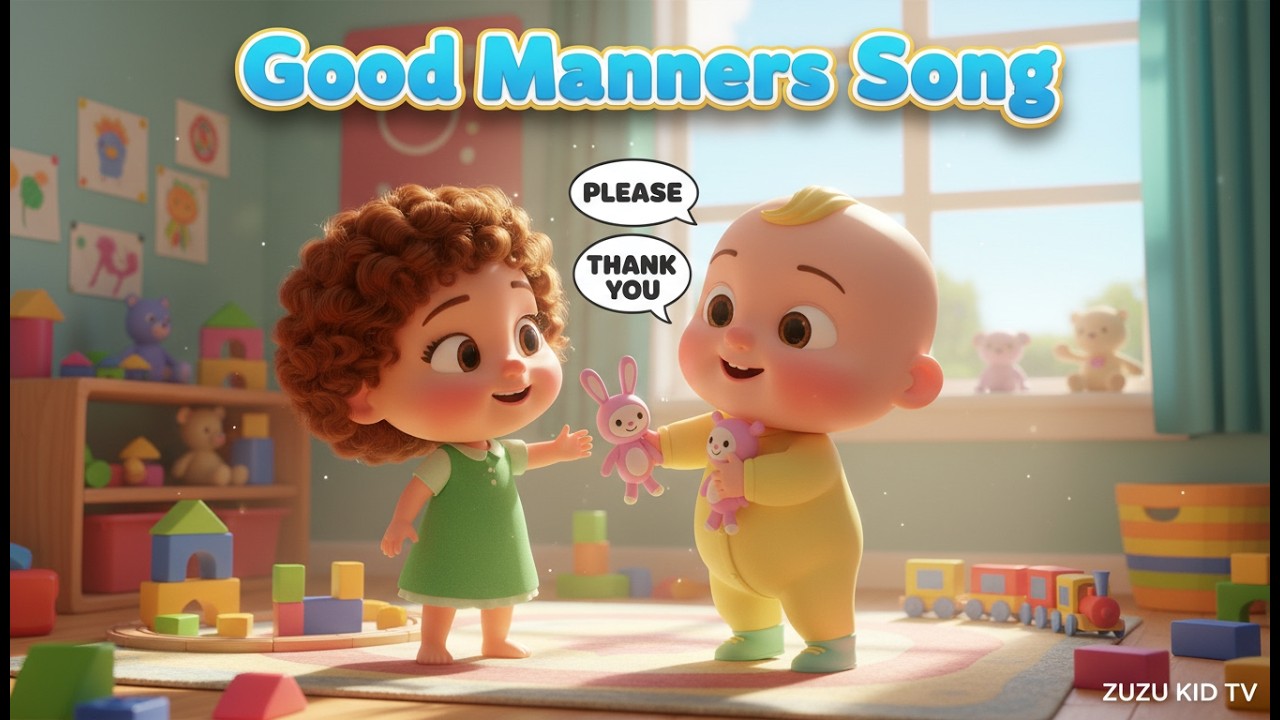 Good Manners Song | Kids Nursery Rhyme, Toddler Etiquette & Playful Learning 🎶👐