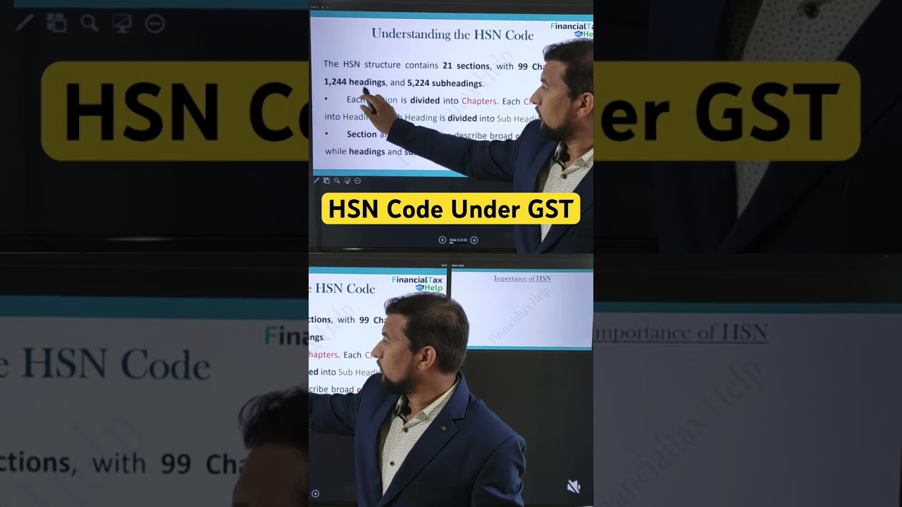 HSN Code under GST #hsn #gst #incometax #tds