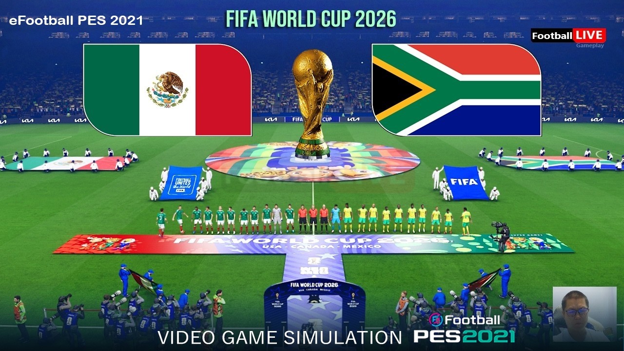 Mexico vs South Africa - FIFA World Cup 2026 Group Stage | Full Match All Goals | Simulation PES