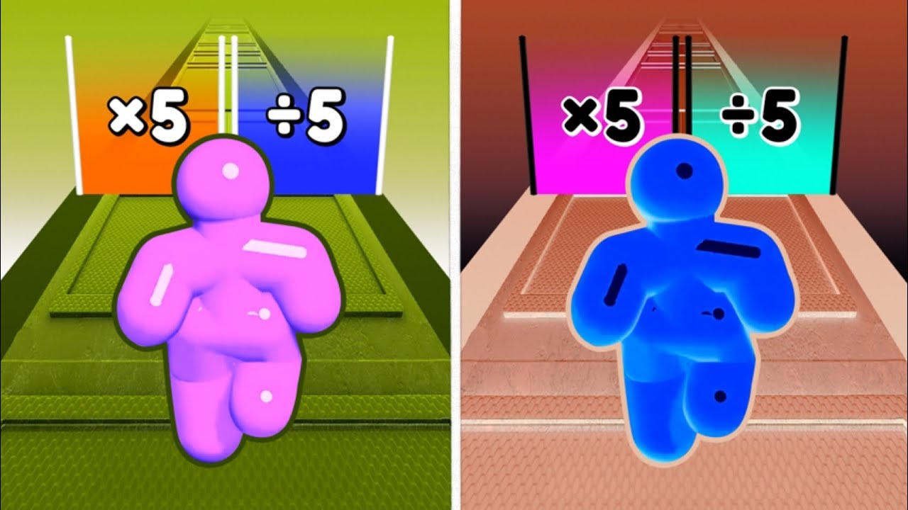 Tall Man Run vs Reverse Video Ball Colour Run walkthrough , iOS Android  New Update ( part : 66 )