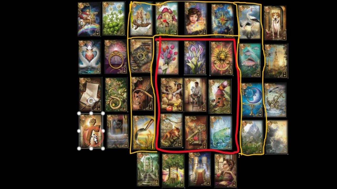 Baralho Le Petit Lenormand: A leitura com o Método de Distância
