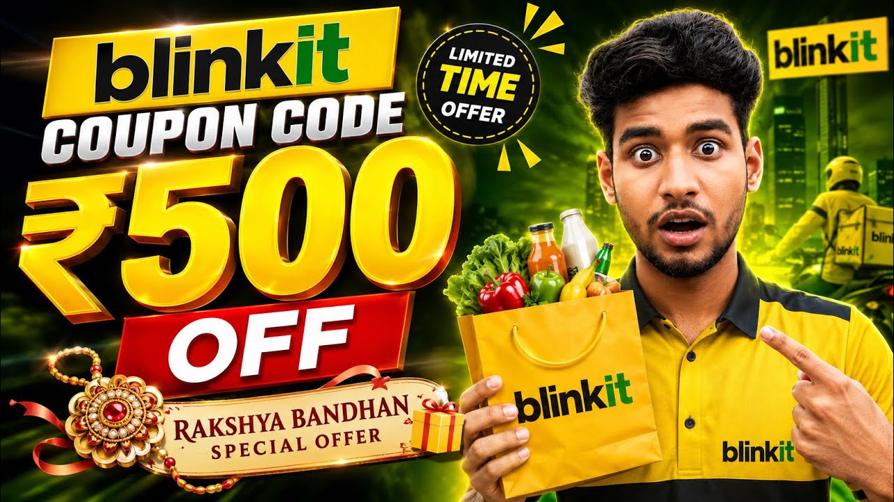 🚀 Blinkit Coupon Code Today 2026 🔥 New Offers, Promo Codes & Biggest Discounts | Save More Instantly