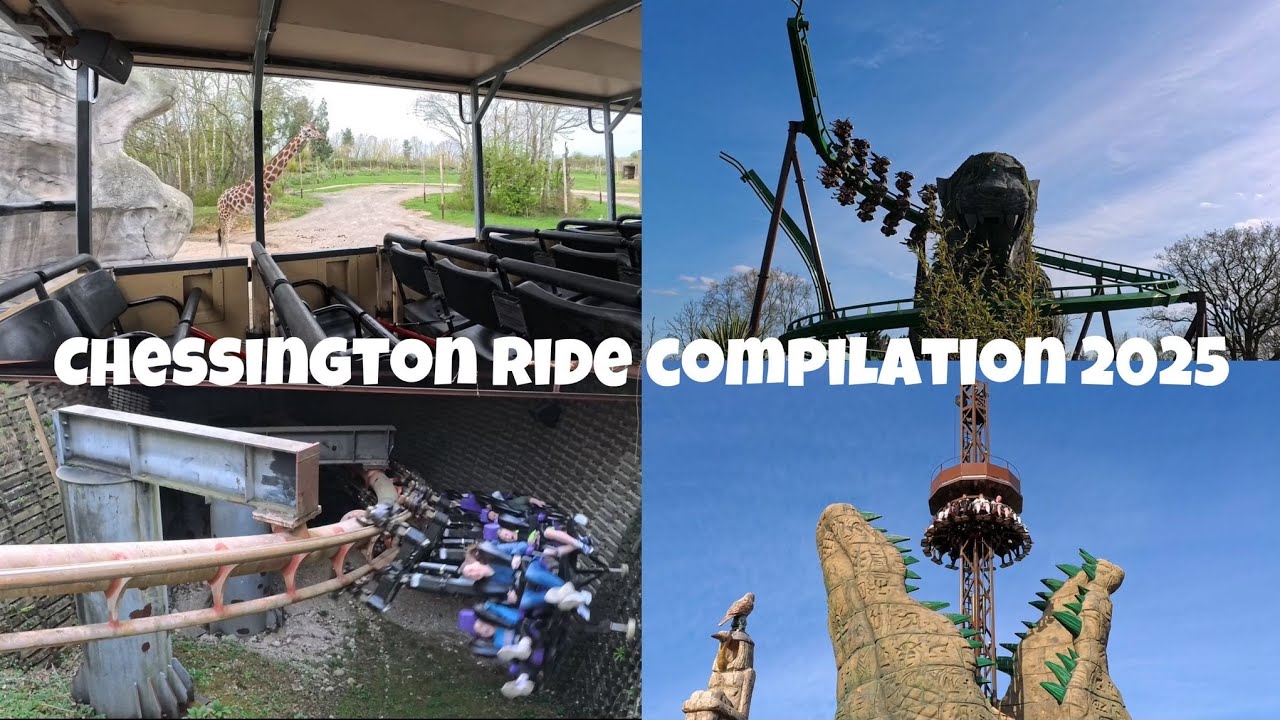 Chessington World Of Adventures ride compilation 2025 | all rides and lands