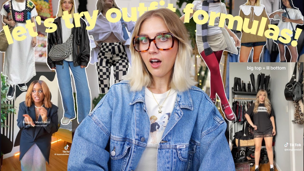trying TIKTOK outfit formulas!