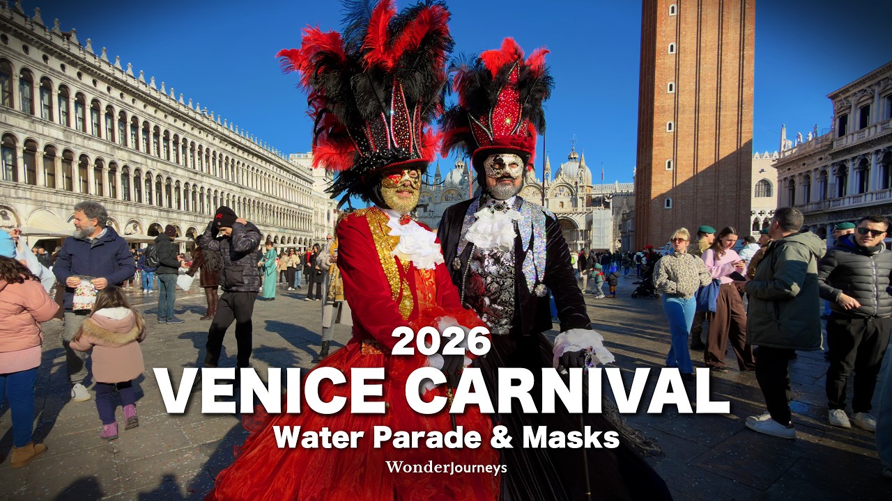 Венецианский карнавал 2026 🎭 Маски и магия 🇮🇹