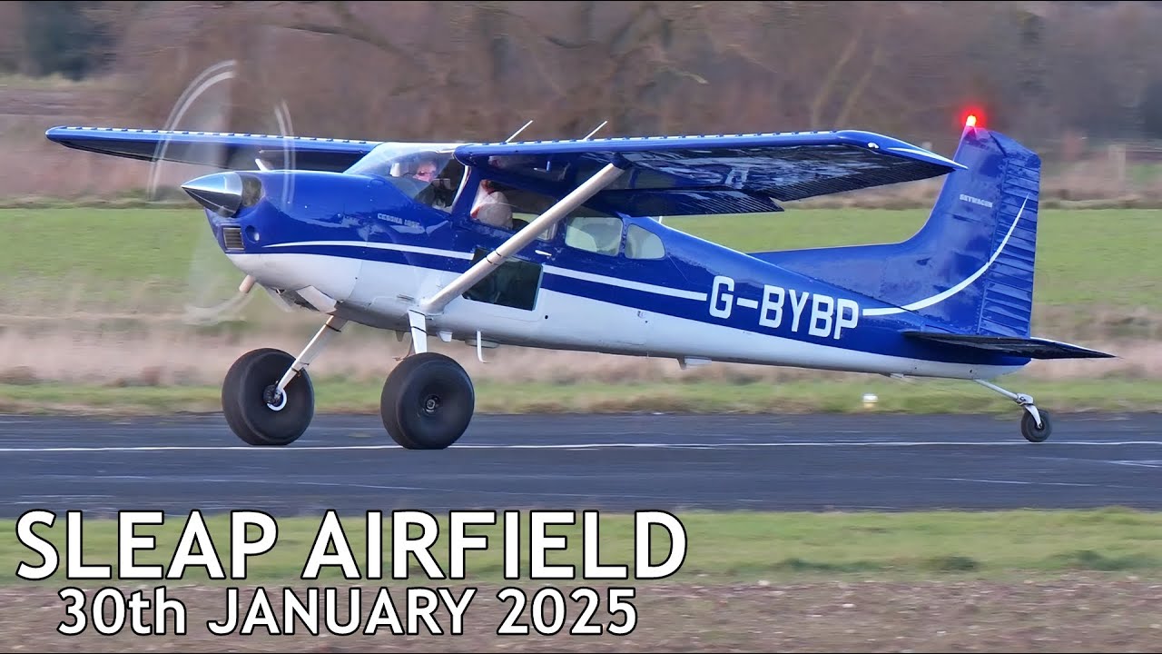 General Aviation - A very busy Sleap Airfield - 30th January 2025