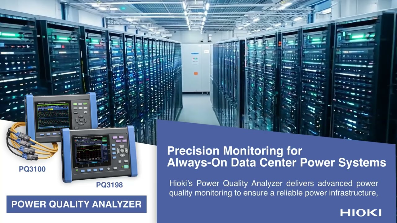 Hioki PQ3198 / PQ3100 Power Quality Analyzer | Reliable Data Center Solutions
