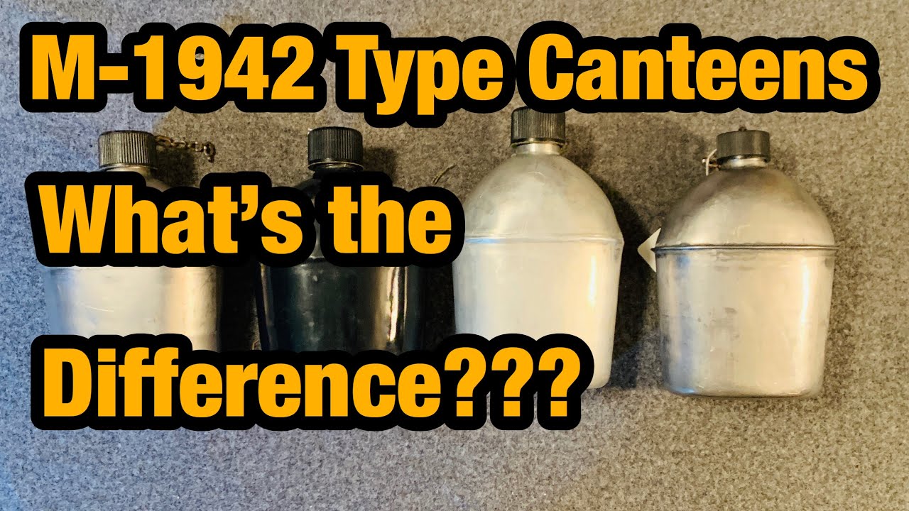 US military M 1942 canteens, what is the difference? My review, World War Two #007