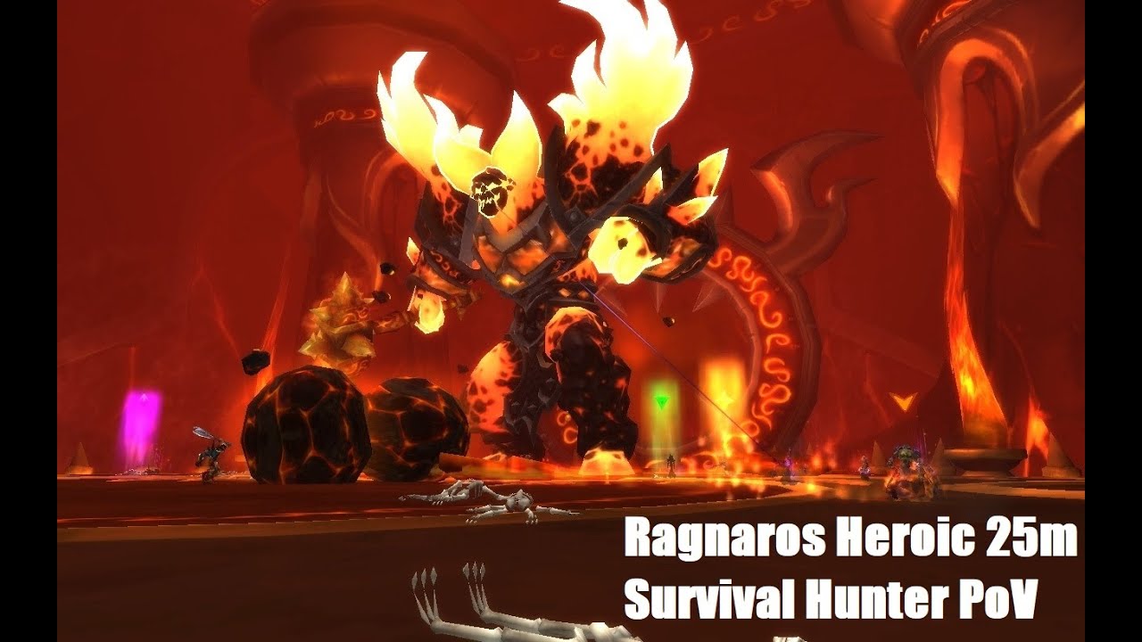 Ragnaros Heroic 25m | Firelands | Survival Hunter PoV