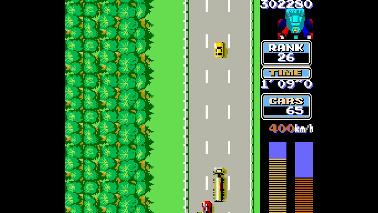 Arcade Game: Road Fighter (1984 Konami)
