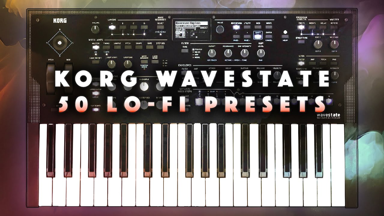 Korg Wavestate 2: Atmospheric Lo-Fi. 50 Presets/Performances