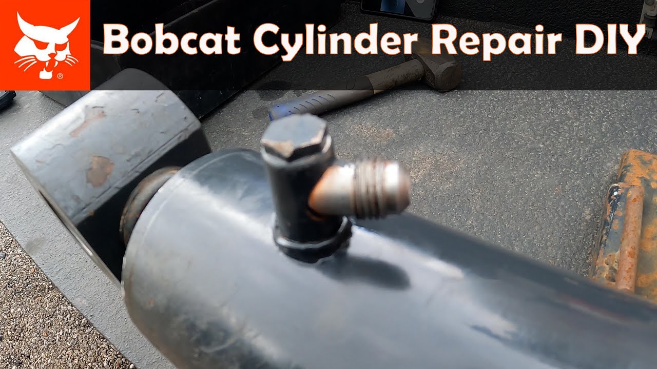 Bobcat hydraulic cylinder weld repair DIY
