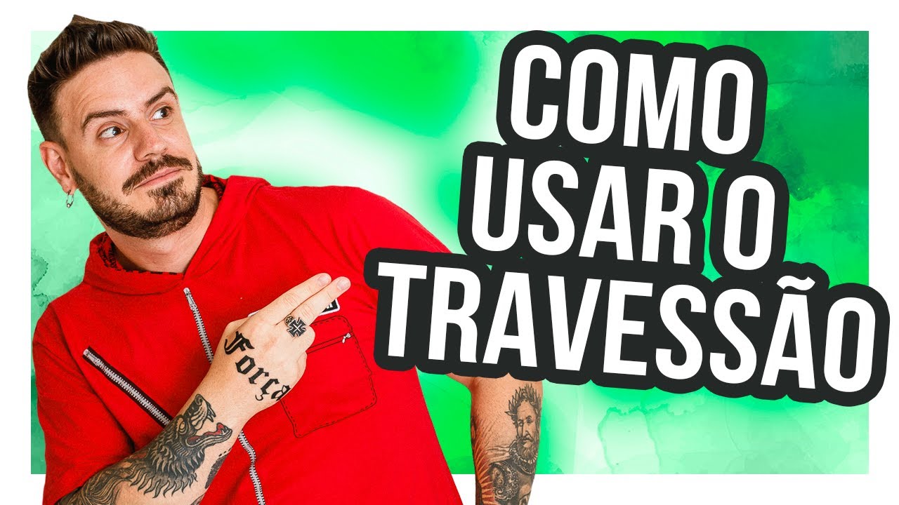 Como usar o travessão