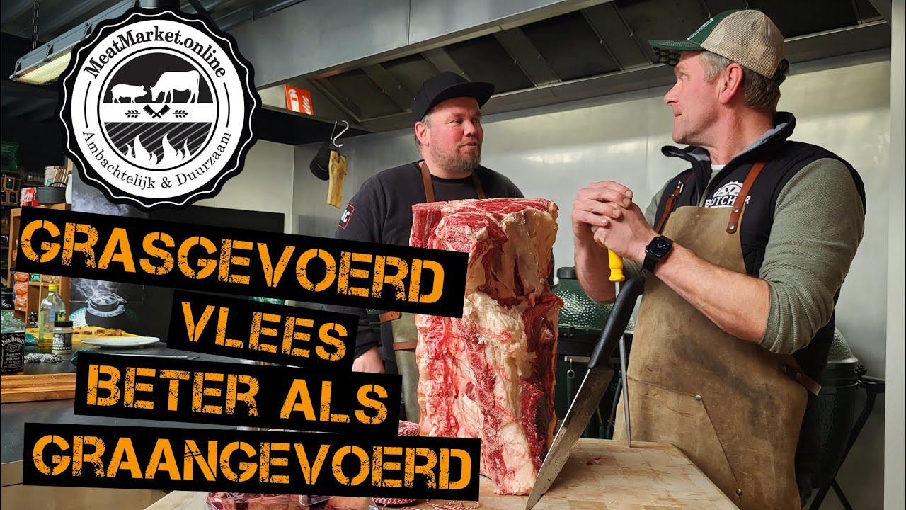 Grasgevoerd vlees beter als graangevoerd.