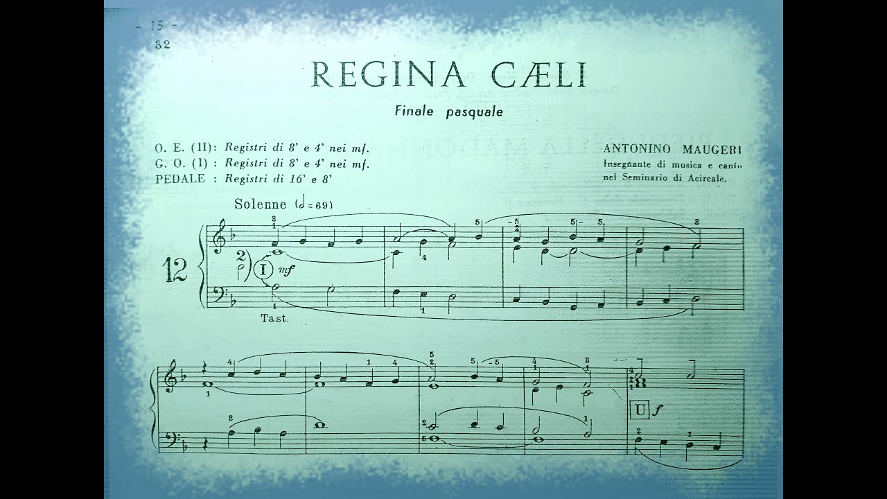 REGINA CAELI (finale pasquale) - Padre Antonino Maugeri