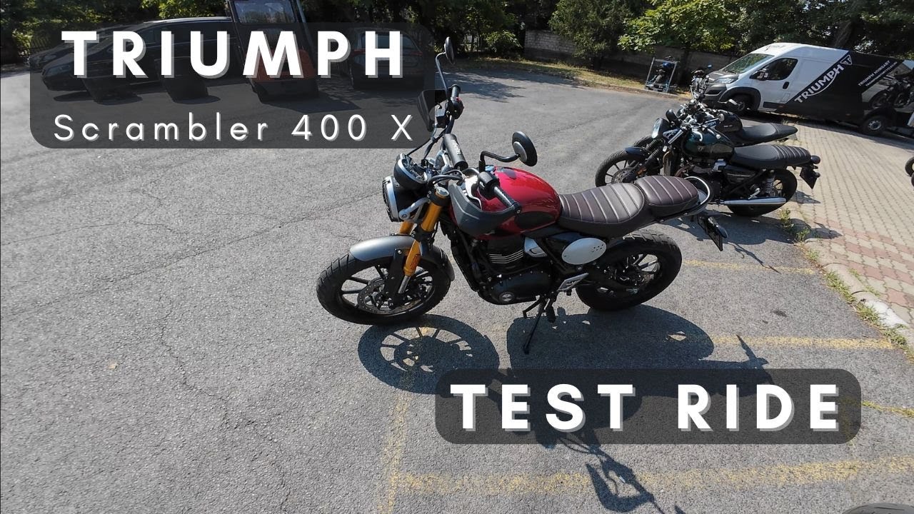 Triumph Scrambler 400 X | Test Ride | RAW sound