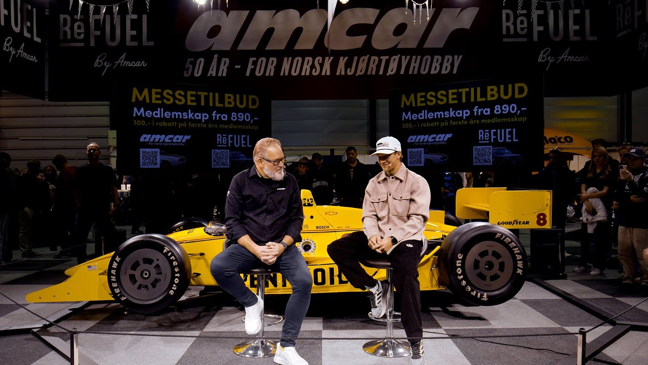 Neste års IndyCar sjåfør Dennis Hauger Intervjues på Oslo Motor Show 2025