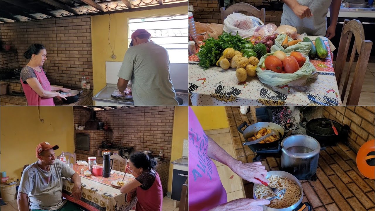 SABADOU CHEGUEI DA FEIRA E PREPAREI UM ALMOÇO SIM