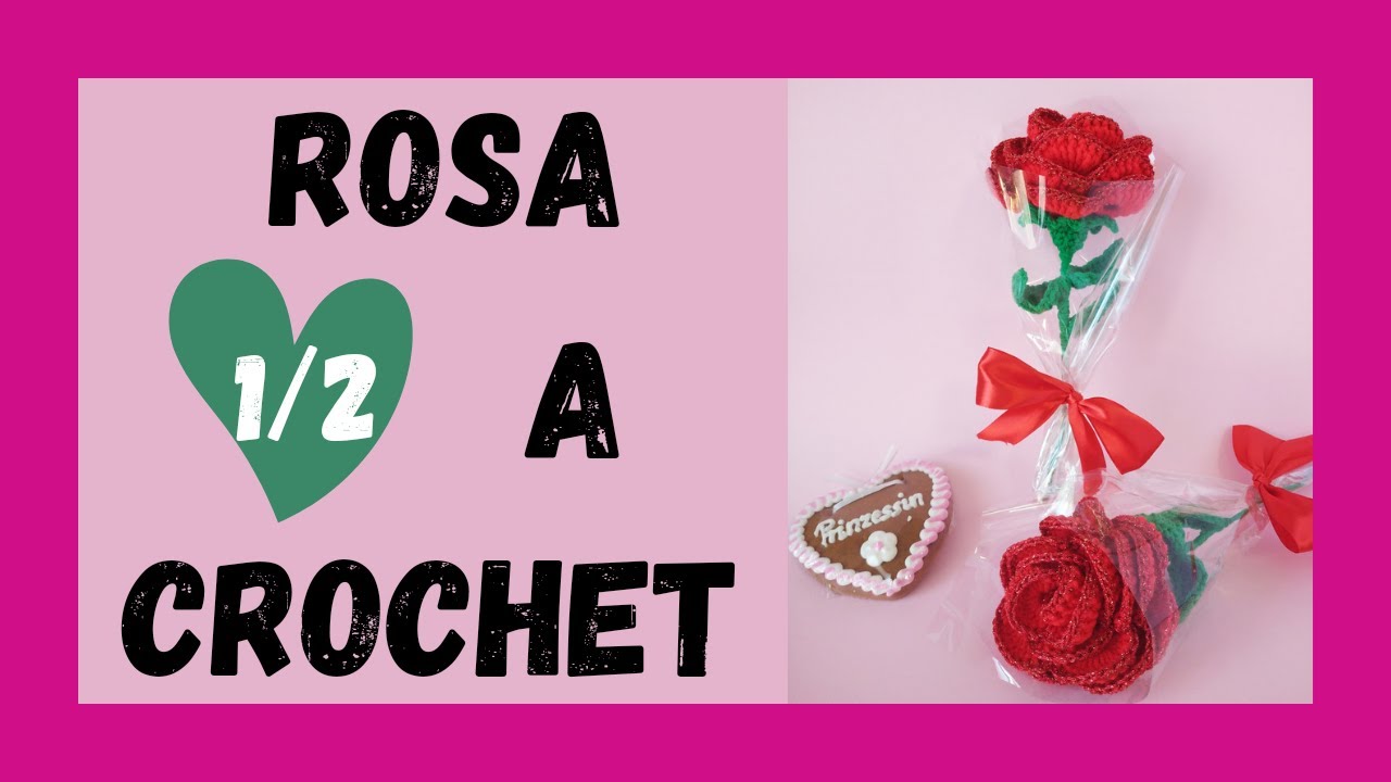 🌹ROSA a crochet paso a paso 2024 Especial SAN VALENTIN 💑 Y DIA DE LA MADRE 👩 FACIL en una sola tira