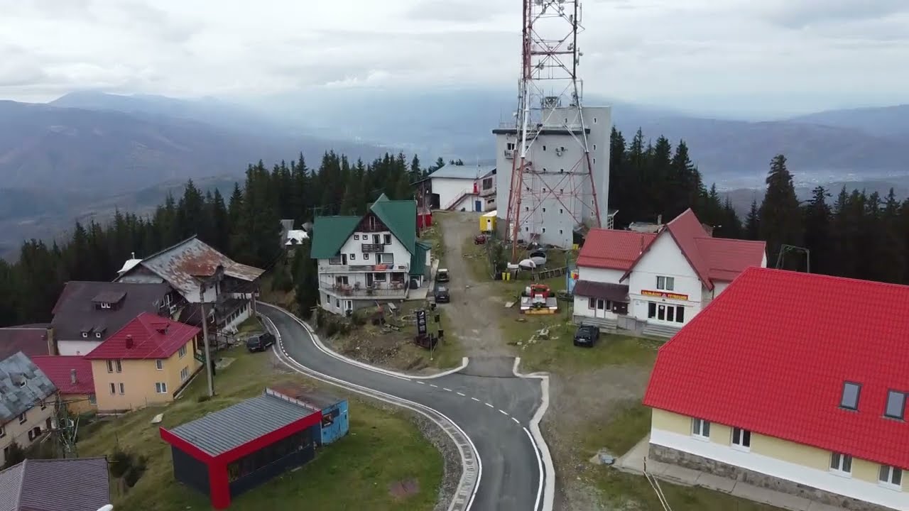 Stațiunea montană Parâng și drumul alpin, imagini aeriene