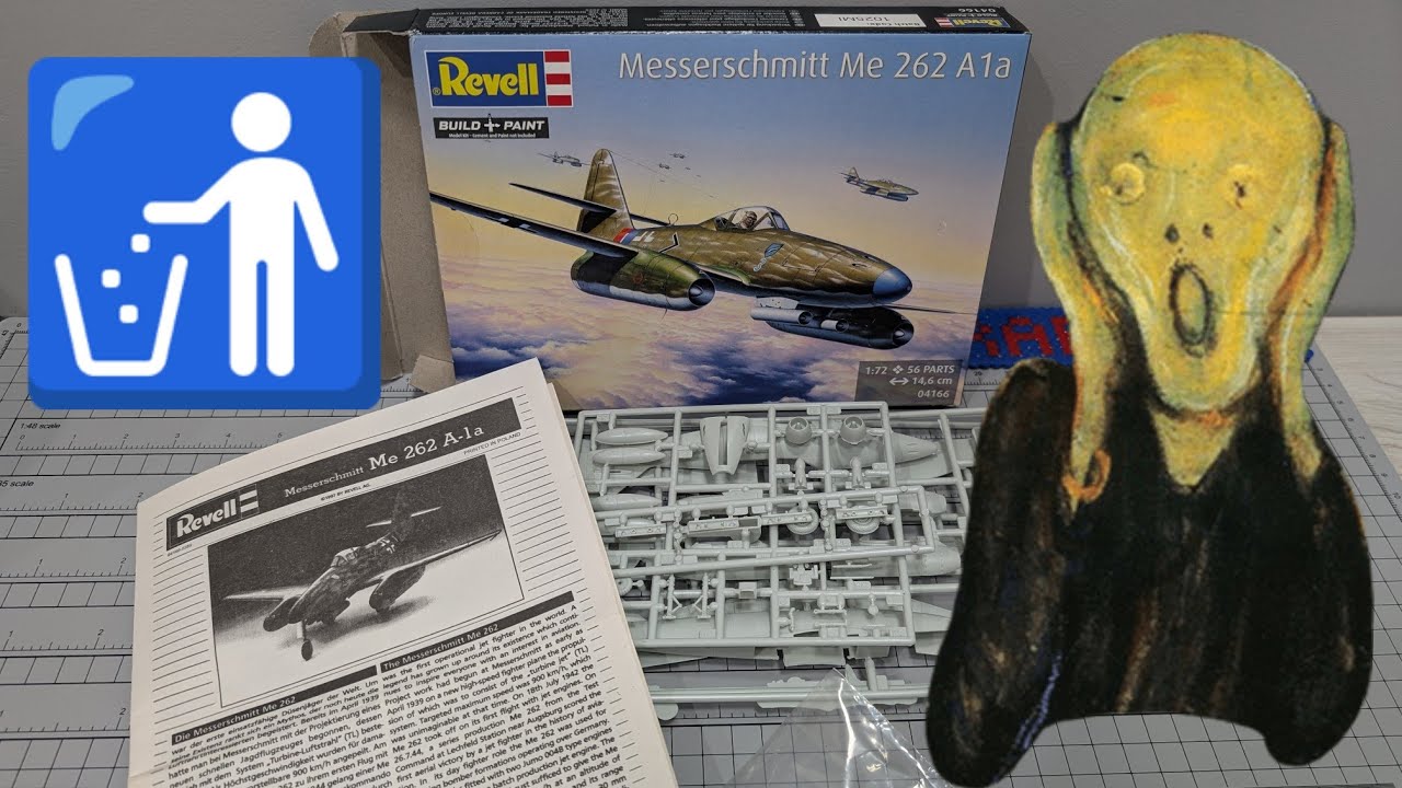 Revell Me-262 1997 skala 1:72 inbox 4k 
