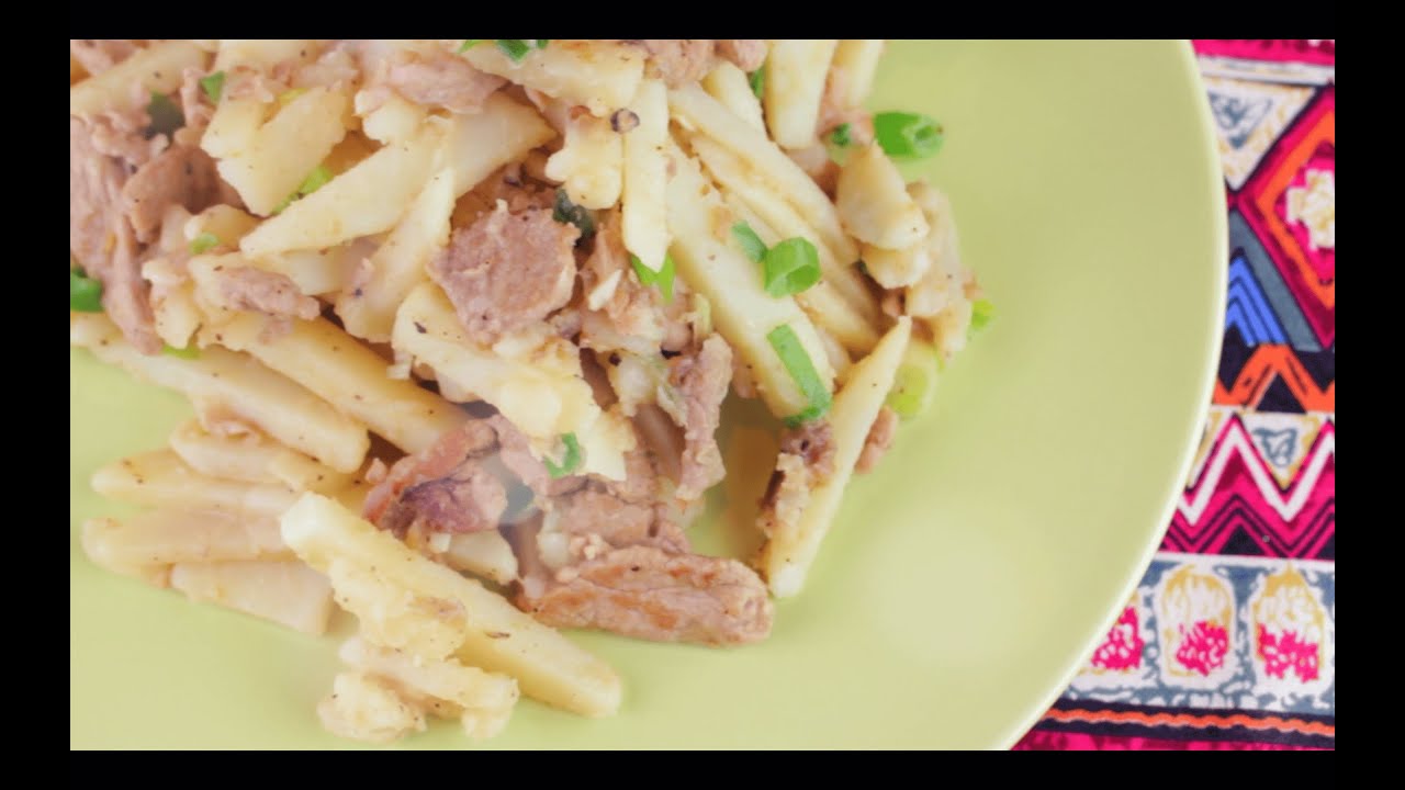 POTATO STIR FRY WITH PORK | EASY RECIPE