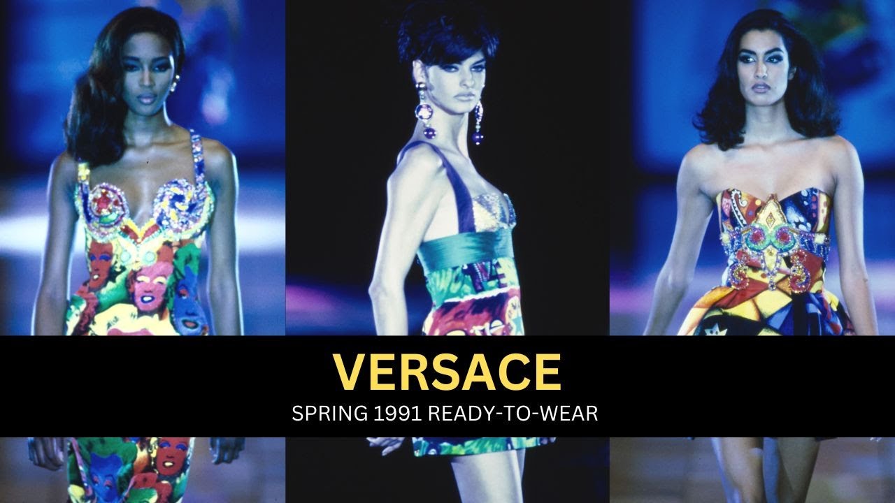 [PHOTOS] Gianni Versace Spring/Summer 1991 Ready-To-Wear Fashion Show