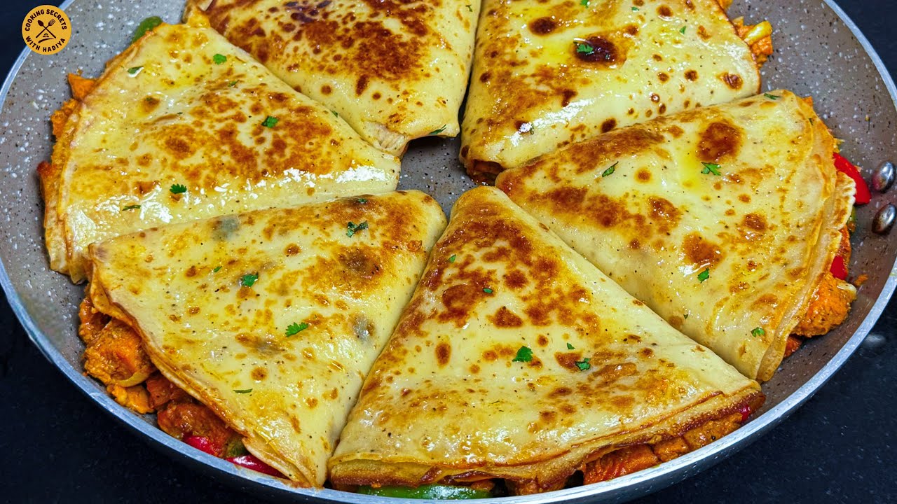 Ramadan Special Cheesy Chicken Crepe Sandwich Recipe, Delicious Ramzan Recipe