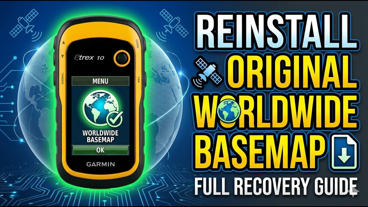 How to Reinstall Original Worldwide Basemap on Garmin eTrex 10 | Step-by-Step Guide