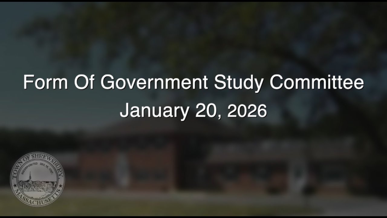 Form Of Government Study Committee January 20, 2026