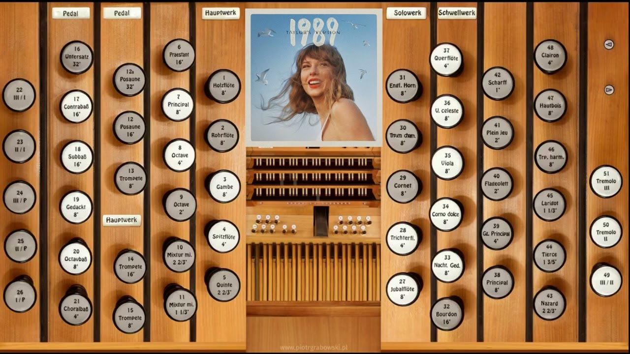 You Are In Love (Taylor Swift)—Organ Cover [+Sheet Music]